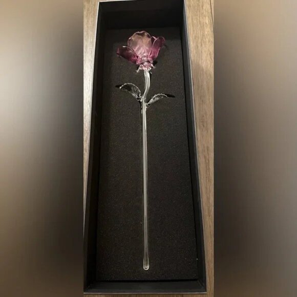 Waterford Crystal Pink Fleurology Rose  N w/o T - Picture 2 of 11